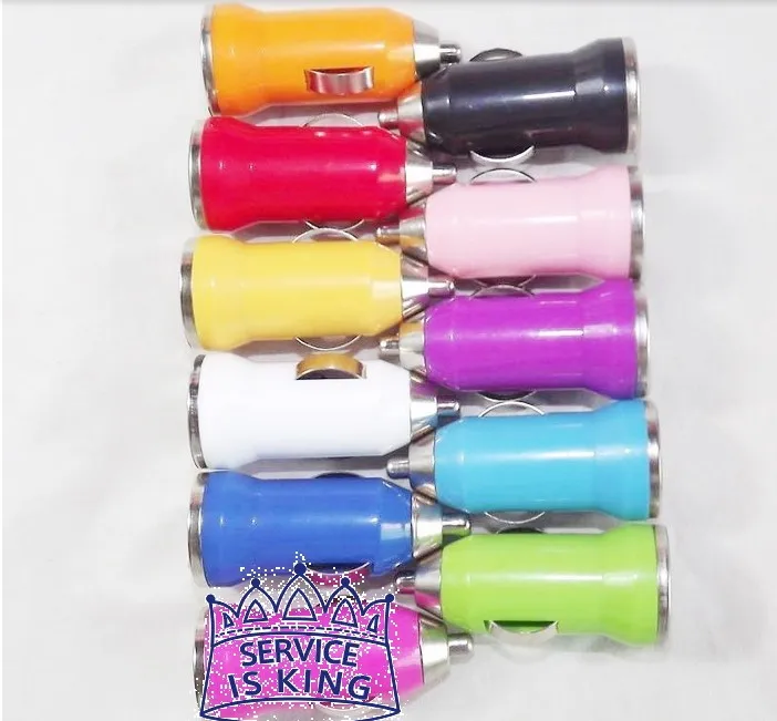 Colorful патрон мини USB автомобильное зарядное устройство адаптер для iphone 4s / 5 ipad Mini