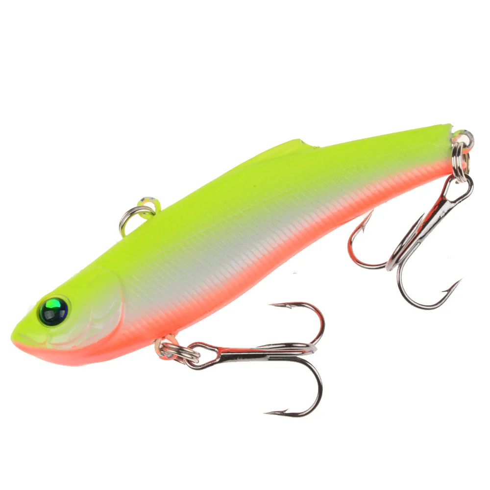 2 1 pc 7 cm/18g Artificial Japanese Tomb VIB Fishing Lure lead inside Hard Bait Diving Swivel Bait Winter Sea Fishing Tackle - Цвет: 2