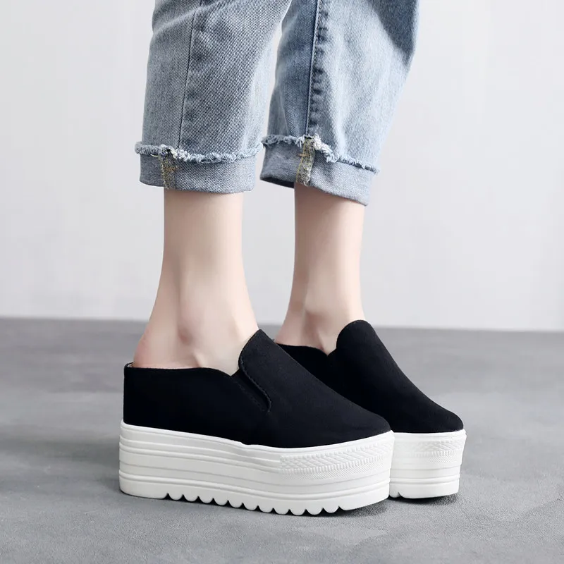 Модные Для женщин тапочки летние клоги женские леопардовые платформы клинья