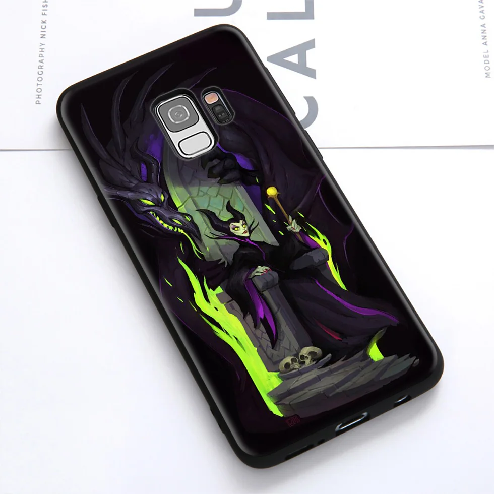WEBBEDEPP Witch Maleficent Soft Case for Samsung Galaxy S10 S10e S9 S8 Plus S7 S6 Edge &amp J6 2018 Note 10 9 8 |