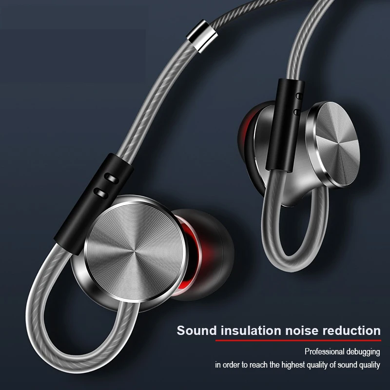 HAOBA In Ear наушники проводные с микрофоном 3 5 мм для Iphone Xiaomi телефон ноутбук