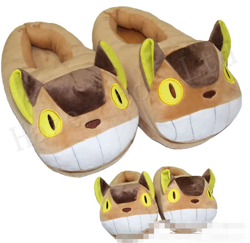 Tonari Тоторо автобус Короткие Плюшевые ботинки хлопковые нескользящие