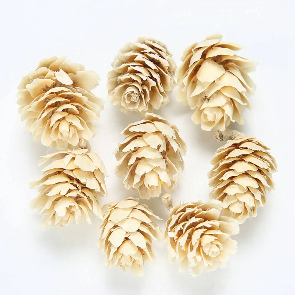 Миниатюрные цветные сосновые конусы ручной работы 20 шт./лот искусственное