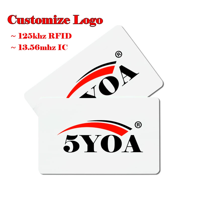 Customize Logo Design Printing Arbitrary Pattern VIP Print RFID ID 125khz EM4100 Card 13.56mhz IC MF S50 Proximity Smart | Безопасность