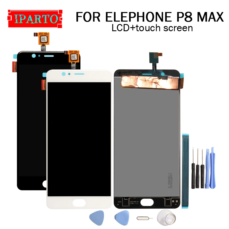 5 дюймовый ЖК дисплей ELEPHONE P8 MAX + кодирующий преобразователь сенсорного экрана в
