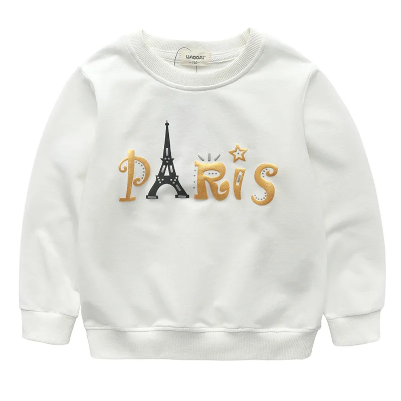 Детские футболки 2016 новый бренд весна-осень толстовки для мальчиков и девочек