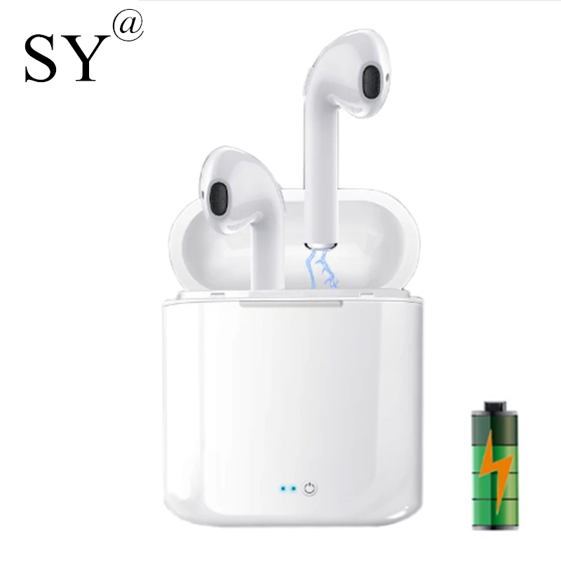 Мини Bluetooth наушники с микрофоном Спортивная гарнитура Беспроводные зарядным