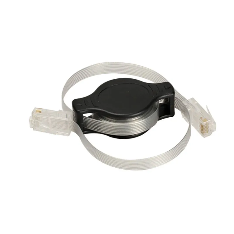2 шт портативный RJ45 Cat 5 5e Выдвижной Ethernet кабель LAN сетевой Соединительный кабель 10/100 Мбит/с 1,5 м/5 футов