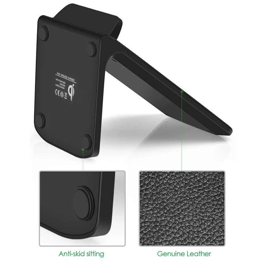 YourTribe Qi Fast Wireless Charger for iPhone 8 pad Samsung Galaxy S8 Plus S7 S6 Note Charging | Мобильные телефоны и