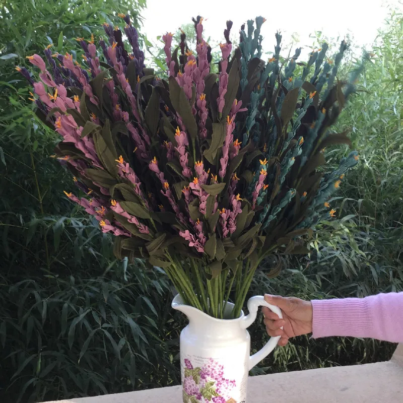 Искусственные Креветки с длинным стеблем 1 шт. цветочные наполнители в