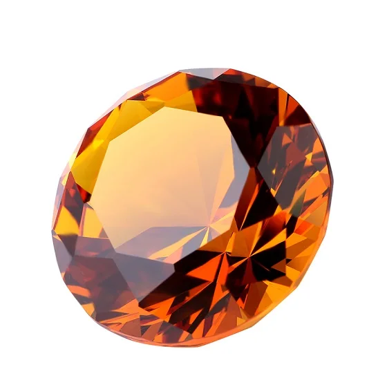 Amber H& D Свадебные украшения 30 мм хрустальный стеклянный шар Алмазный романтический современный свадебный стол реквизит украшения для дома вечерние подарки сувениры - Цвет: Amber