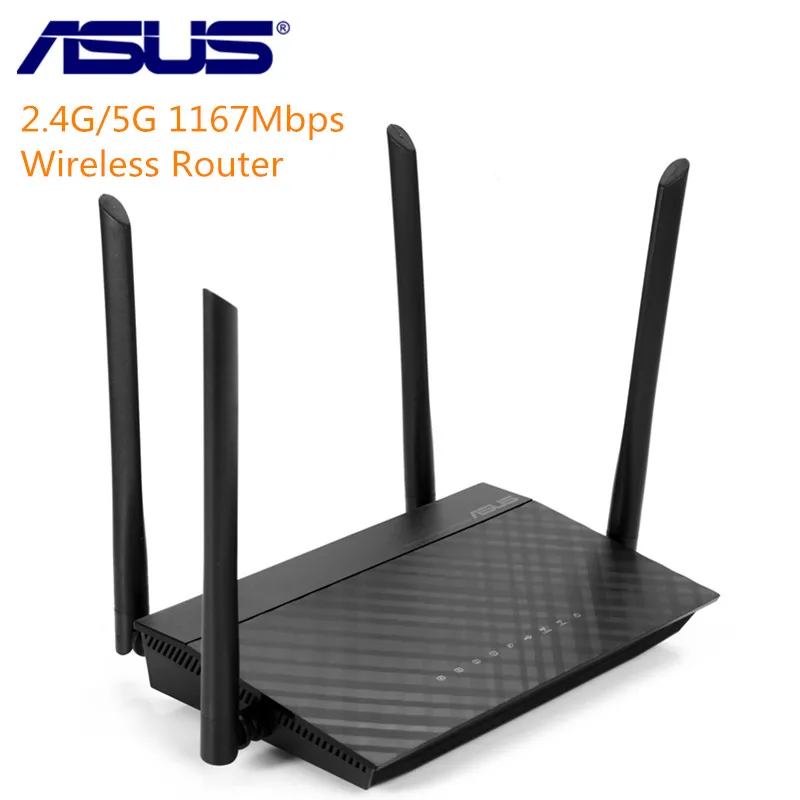 Беспроводной маршрутизатор ASUS RT AC1200 2 4G 5G 1167 Мбит/с сетевой WiFi ретранслятор