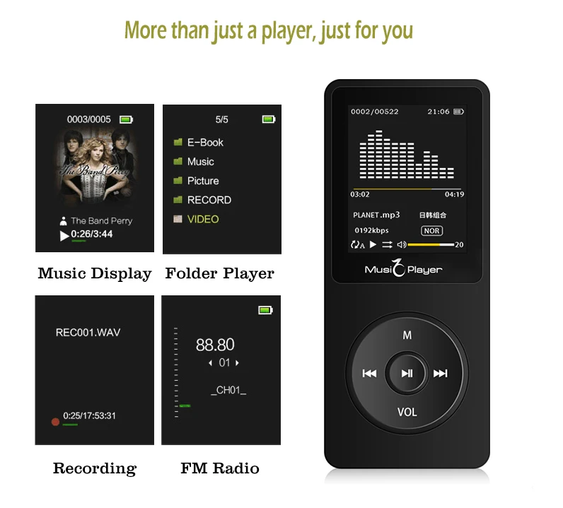 IQQ новая версия Ультратонкий MP3-плеер X02 Встроенный 40G и колонки могут воспроизводить 80H без потерь портативный walkman с радио/FM/запись