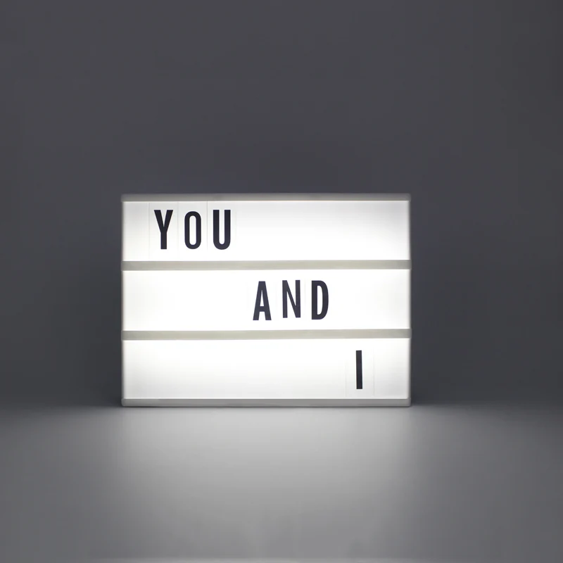 2018 Новинка 96 букв карты DIY LED A4 световая коробка ночник использование USB интерфейс