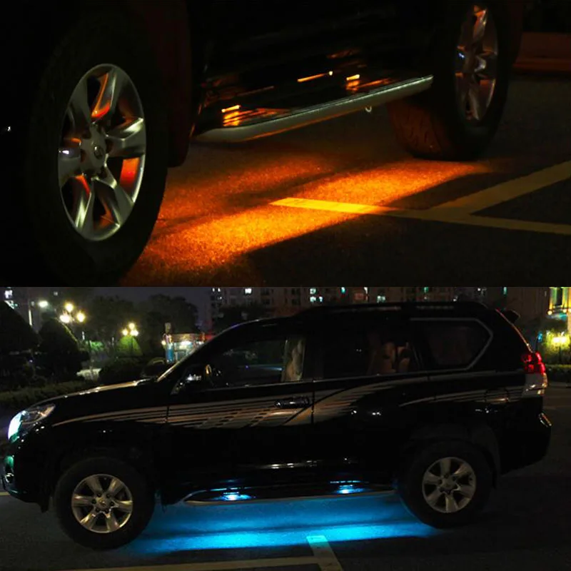 FJ120 LC120 желтый синий белый автомобиля подножка декоративная лампа для Toyota Land Cruiser