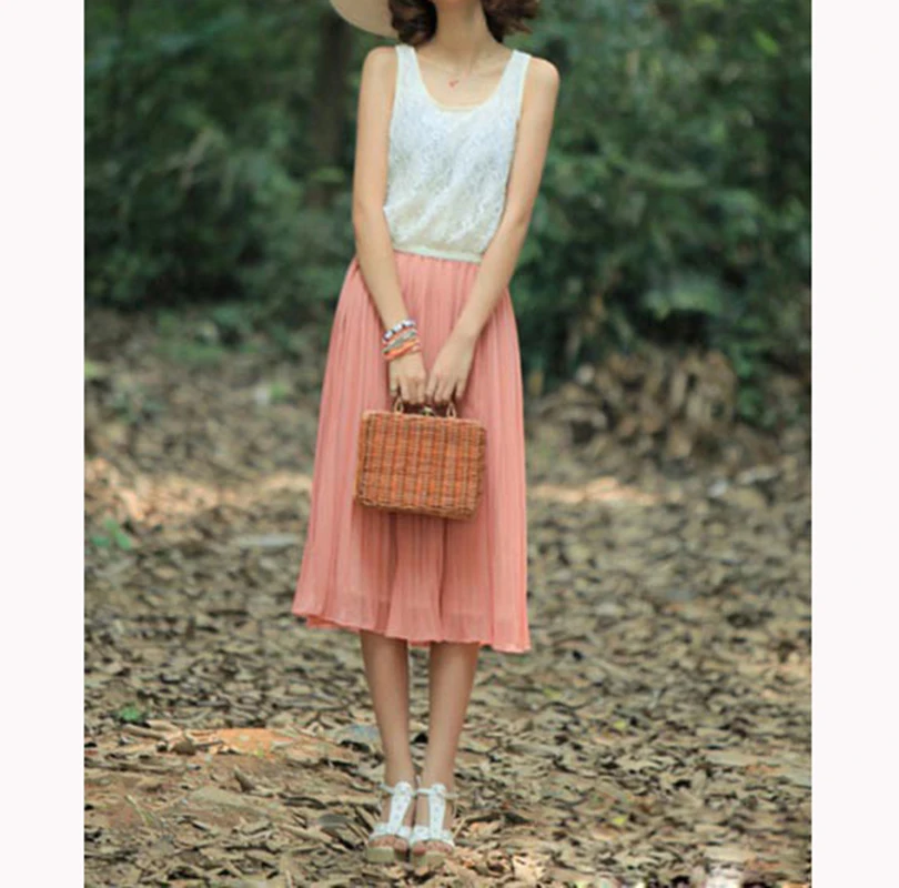 Women High Waist Mesh Long Skirt Flared Ball Gown Skater Maxi Tutu Tulle Skirts Womens saia longa Vintage faldas | Женская одежда