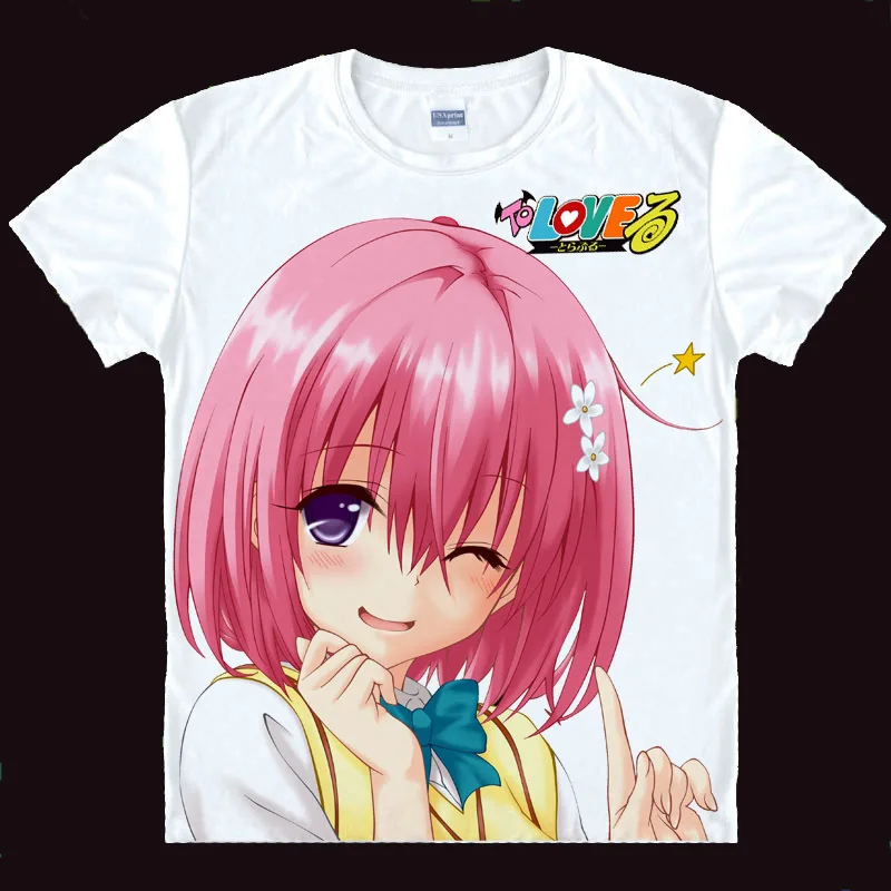 To Love Ru Момо Nana Астар футболки японский футболка с изображением в стиле аниме 3d