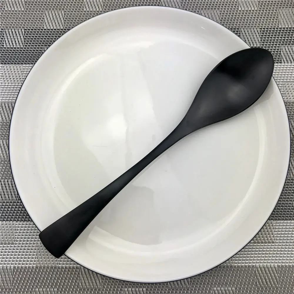 Набор столовых приборов Kinfe Party из нержавеющей стали, черный, 1 шт