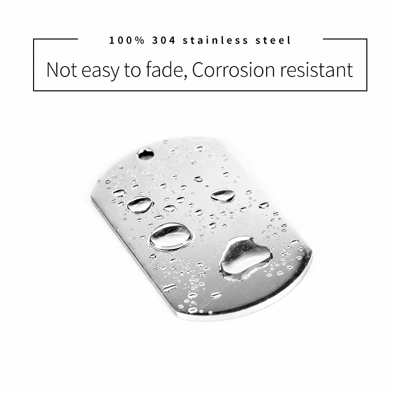 100% нержавеющая сталь незаполненные бирки на ошейник для собак кулон