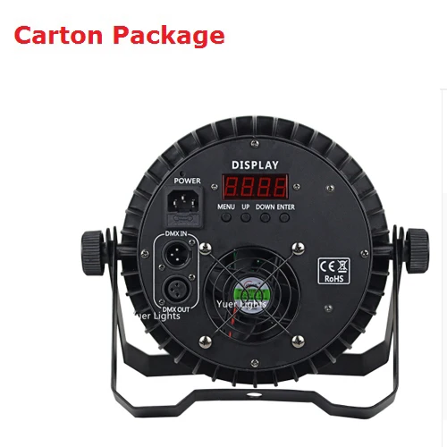 Carton Package 12XLot Светодиодный прожектор 12X10 Вт RGBW светодиодный прожектор DMX Par для дискотеки Dj лазерный проектор светодиодный Вечерние огни - Цвет: Carton Package