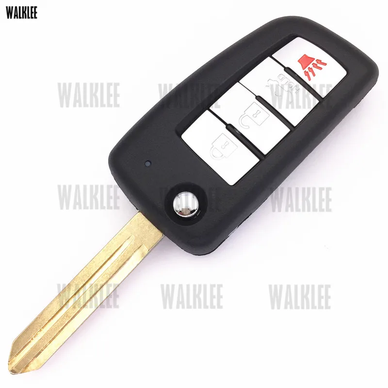 Откидной ключ WALKLEE 315 МГц/433 МГц для Nissan Remote Altima Note March Qashqai Sentra Tiida Sunny X Trail ID46 Chip|Ключ