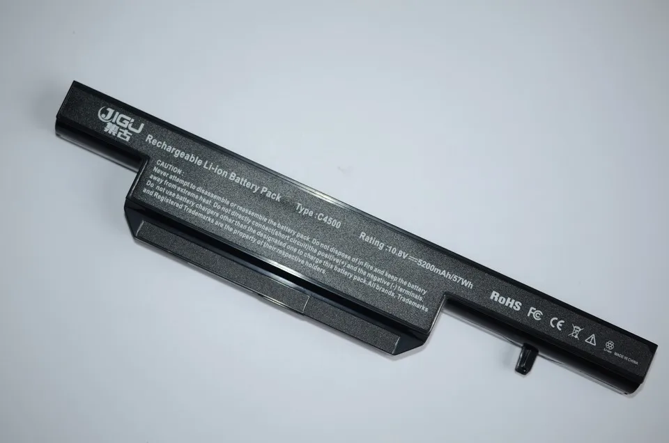 Jigu Аккумулятор для Clevo C4500BAT-6 C4500BAT 6 C4500BAT6 B4100M B4105 B5100M B5130M B7110 C4100 C4500 C4500Q C5100Q C5500Q