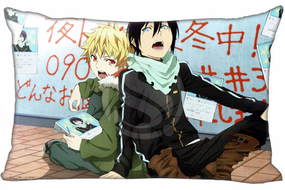 Горячая Распродажа Noragami #3 Наволочка на заказ молнии Прямоугольная подушка чехлы