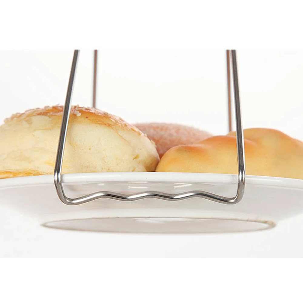 Тарелка из нержавеющей стали Мармит зажим держатель диска анти-ожогов складные