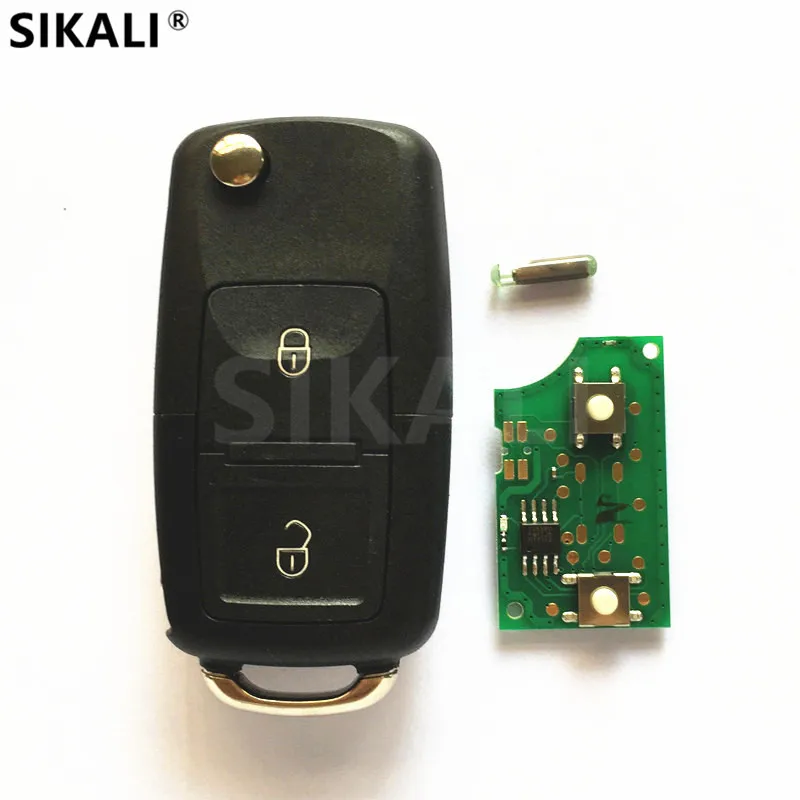 Обновленный ключ с откидной крышкой для чипа 5FA008548 ID48 Bora Polo Golf Passat Lupo HAA Blade