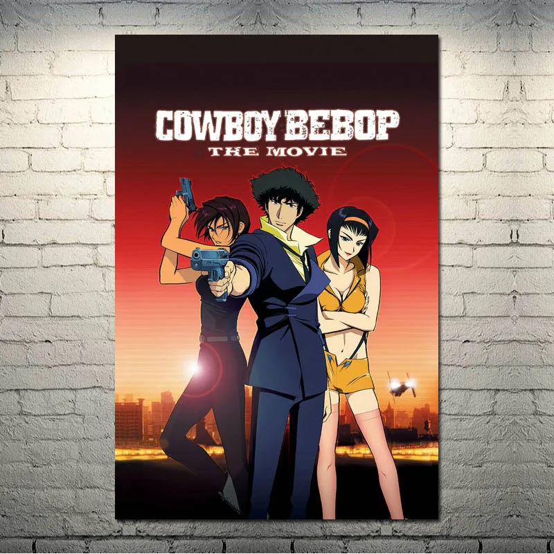 picture 2 Ковбой Bebop японское аниме искусство шелк Холст плакат 13x20 24x36 дюймов настенные панно-001 - Цвет: picture 2