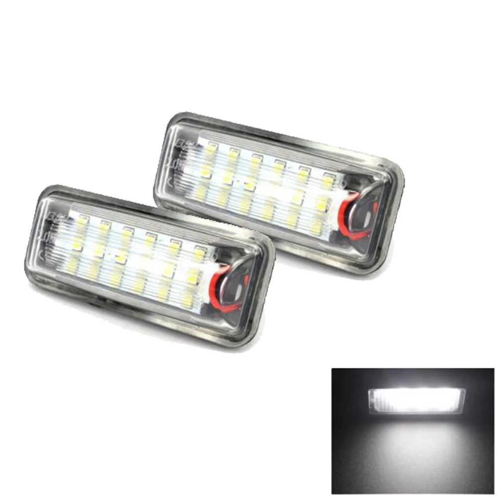 

2pcs Car LED License Plate Lights 12V SMD3528 For Toyota Land Cruiser Prado Reiz 4D Mark X For Lexus LX470 LX570
