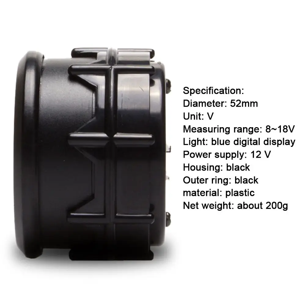 Профессиональный вольтметр 2 дюйма/52 мм модификация автомобиля инструмент синий
