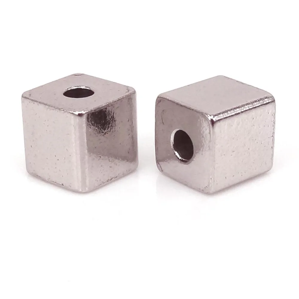 Бусины из нержавеющей стали для изготовления браслетов 6 8 10 12 мм|cube beads|beads brandstainless