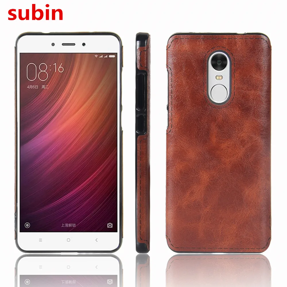 Чехол для Xiaomi Redmi Note 4X 5 дюймов мягкий ТПУ + искусственная кожа силиконовый чехол