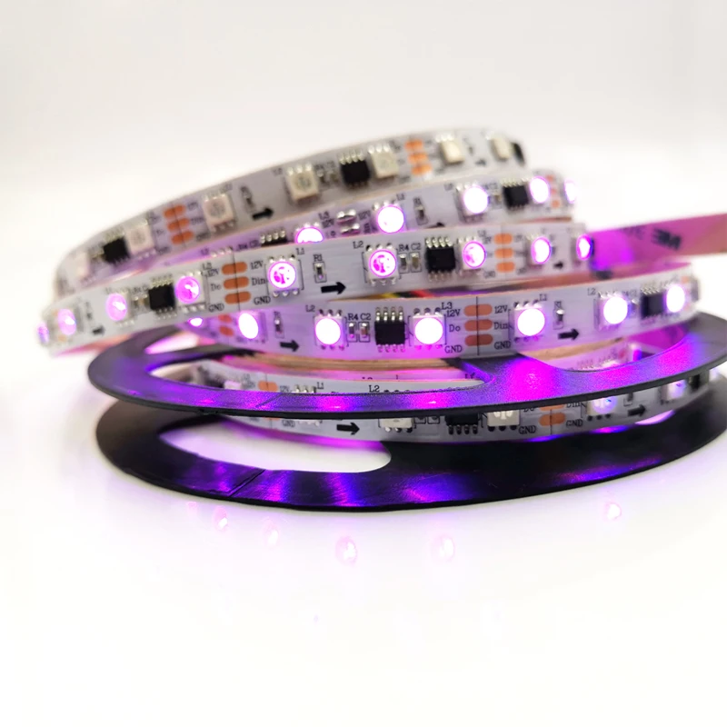 Белый/Черный Pcb WS2811 ширина pcb 10 см гибкие программируемые rgb Светодиодные полосы