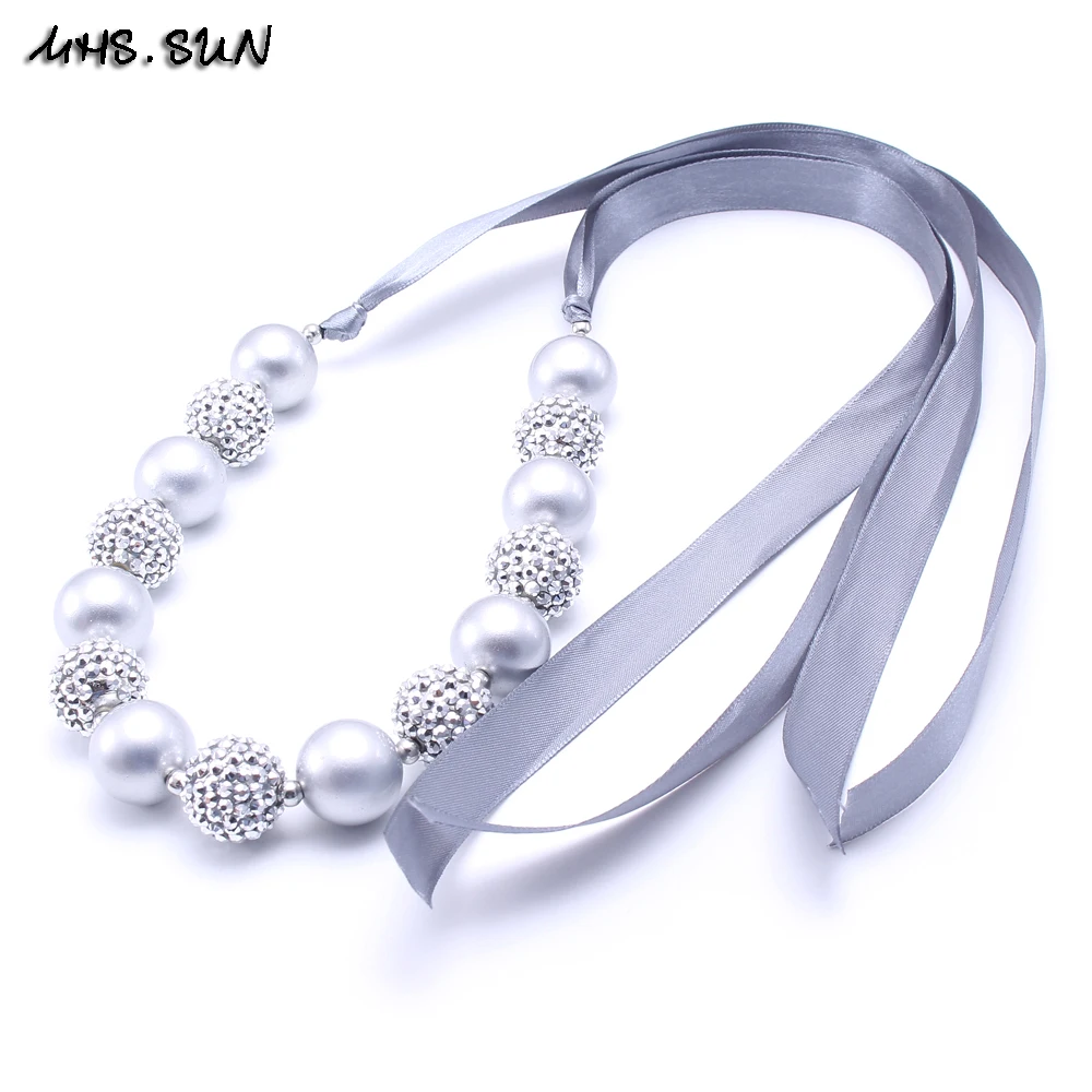 2 шт./Лот оптовая продажа Детские/девочки бусины массивное ожерелье из жвачки для