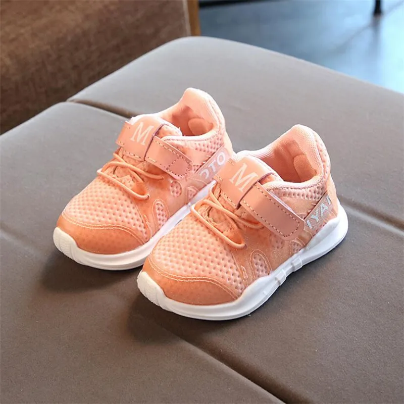 2019 Осенние новые модные дышащие розовые спортивные кроссовки для отдыха девочек