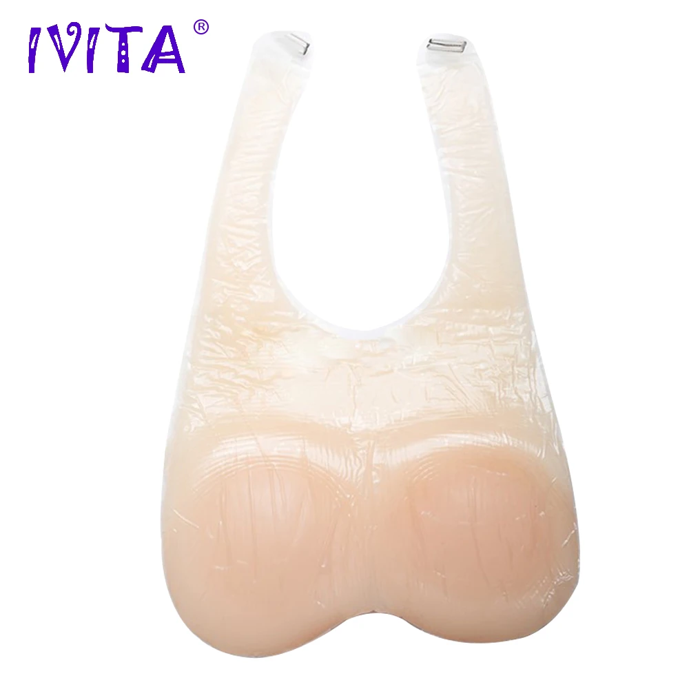 IVITA 4600g мягкие огромные груди силиконовые формы с плечевыми ремнями для