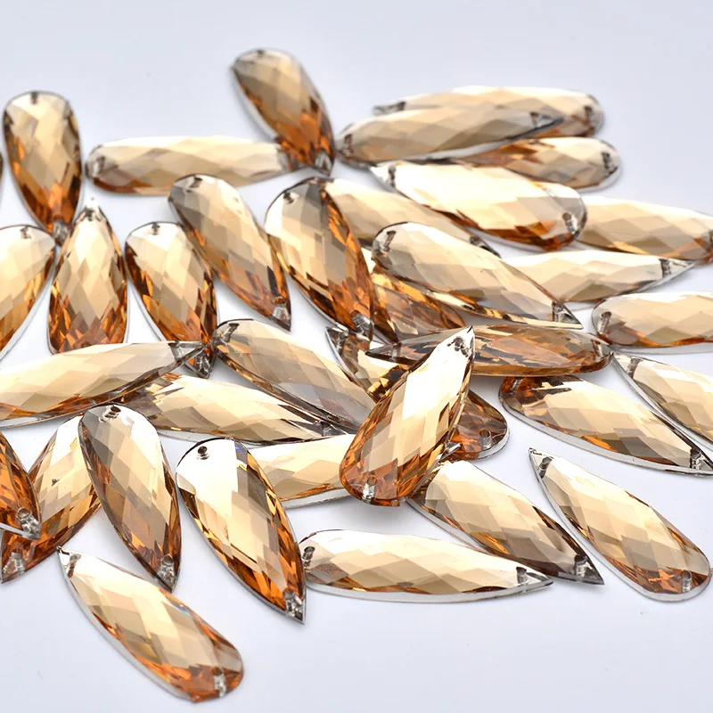20 шт. акриловые Стразы для шитья 10 х30 мм|crystal ab stones|ab stonesstone sewing |