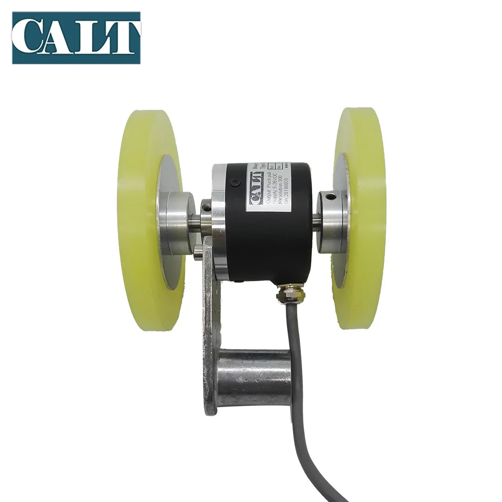 GHW52 Length Measuring Roller Wheel Encoder 4096 P/R With Double 200mm Circumference Wheels lk 90s length counter meter digital length gauge wheel type length encoder with accuracy 0 01m