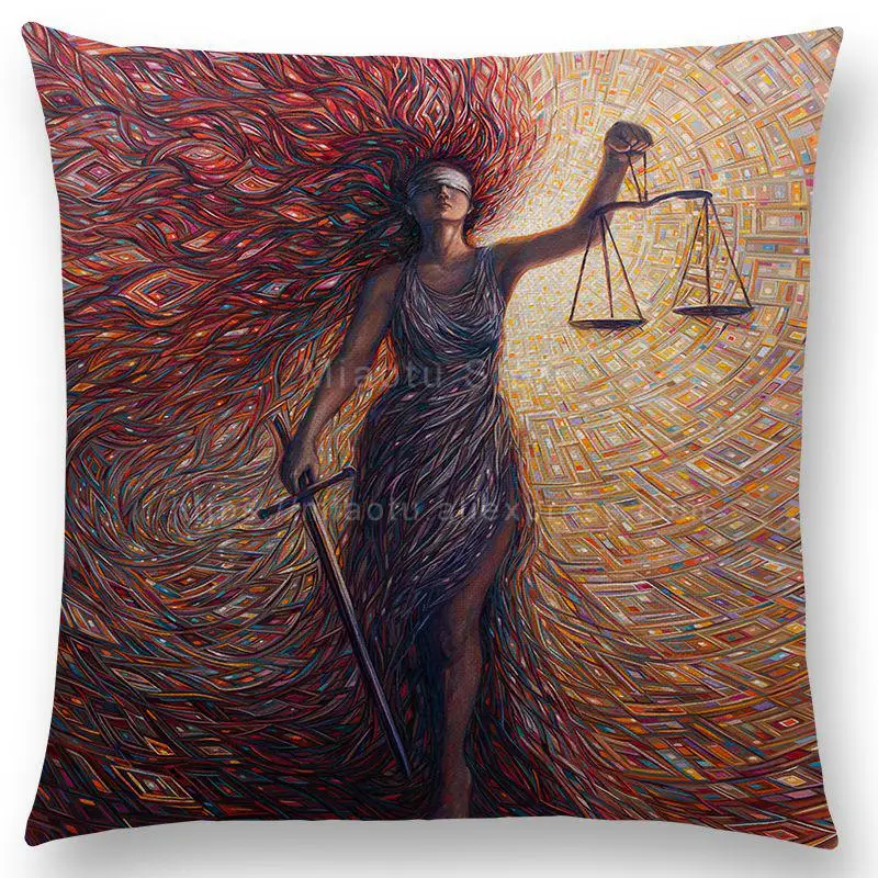 45X45CM Мексика Стиль абстрактные мифологическим персонажем чехлы Модные из хлопка