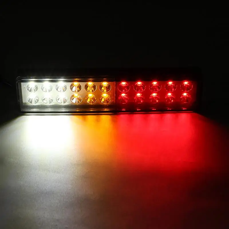 

1 Pair Trailer LED Tail Lights Stop Brake Light Turn Signal Lamp for 12V 24V Truck Trailer Caravan Lorry