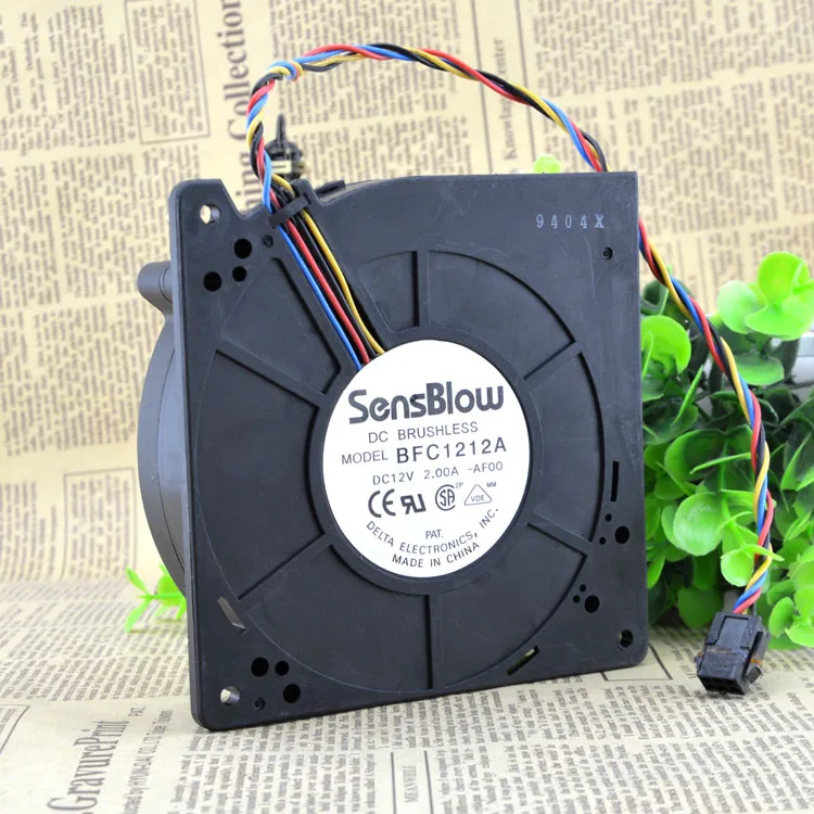 Для Delta BFC1212A 12032 12V 2.00A 12cm четырехлинейный большой объем воздуха турбонагнетатель
