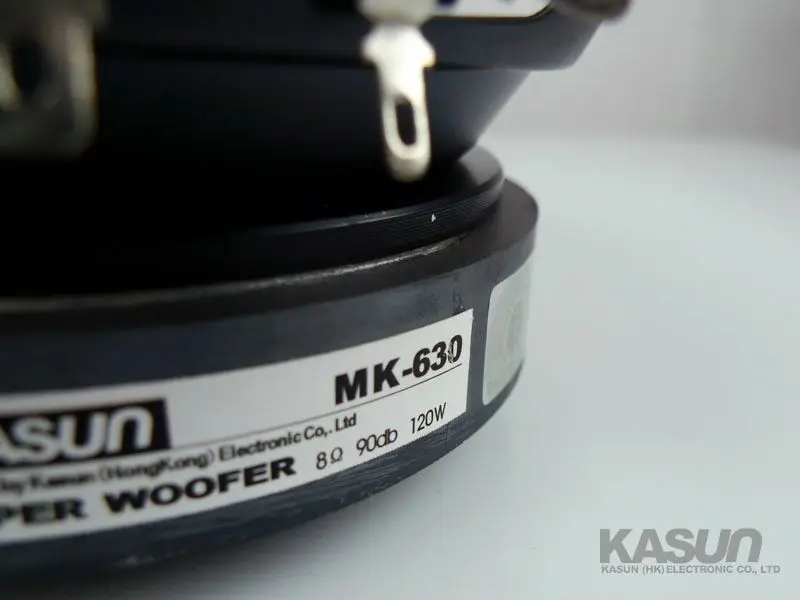 2 шт./лот Kasun MK-630 6,5 дюймов 120 Вт 8 Ом бумажный конус 167 мм Диаметр 120 Номинальная мощность 8 Ом