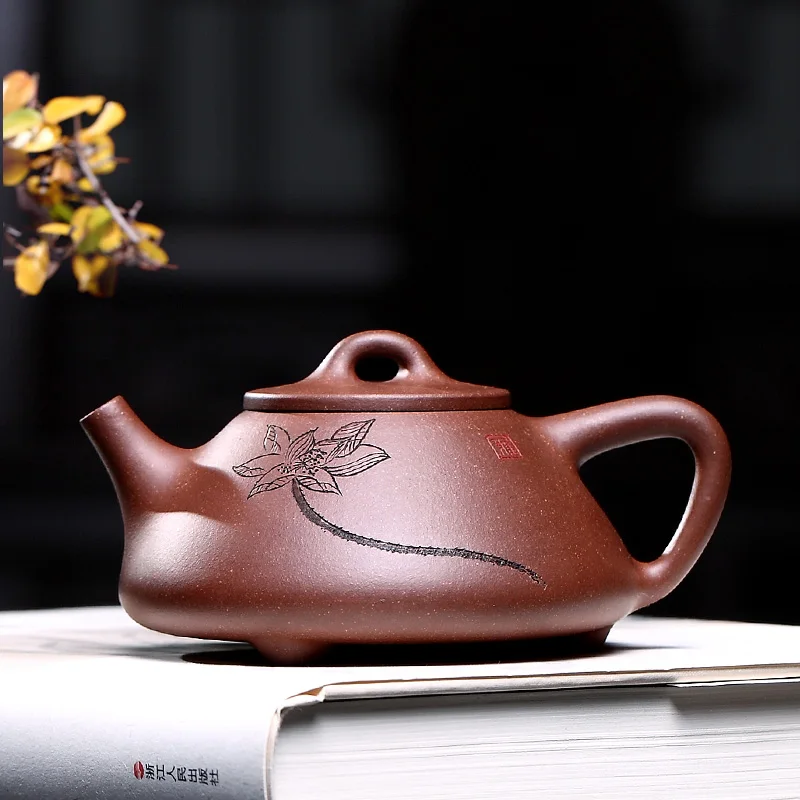 】 Xiao-lu li чисто ручные исинговые заварочные чайники, изготовленные мастерами, рекомендуется Цинь лотоса камень Тыква ковш горшок нижней фаски