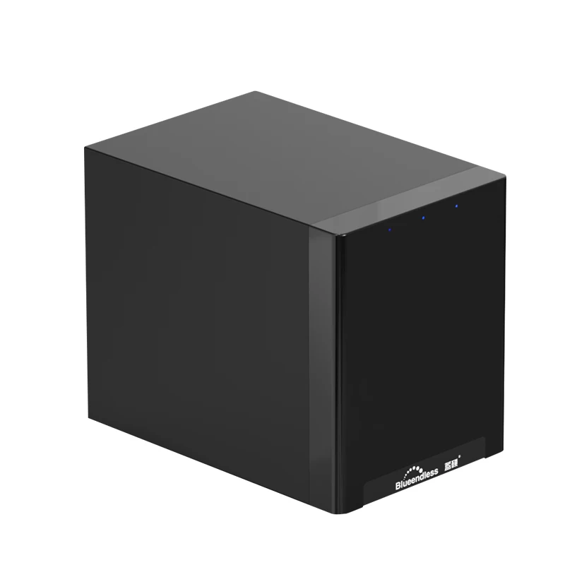 Dual Disks HDD Enclosure 3.5'' NAS Disk Box Gigabit Ethernet Max 70MB/s Wireless Speed External USB3.0 LAN Port Exclusive App