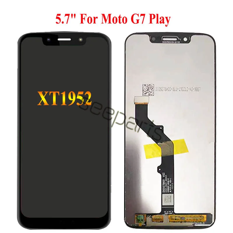 100% Тесты для Moto G7 ЖК-дисплей Экран Дисплей с сенсорным экраном дигитайзер замена