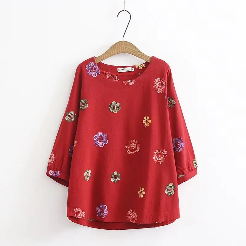 2018 New Summer Women Cotton linen short sleeve T shirt Loose Casual o-neck T-shirt Girl female plus size oversized | Женская одежда
