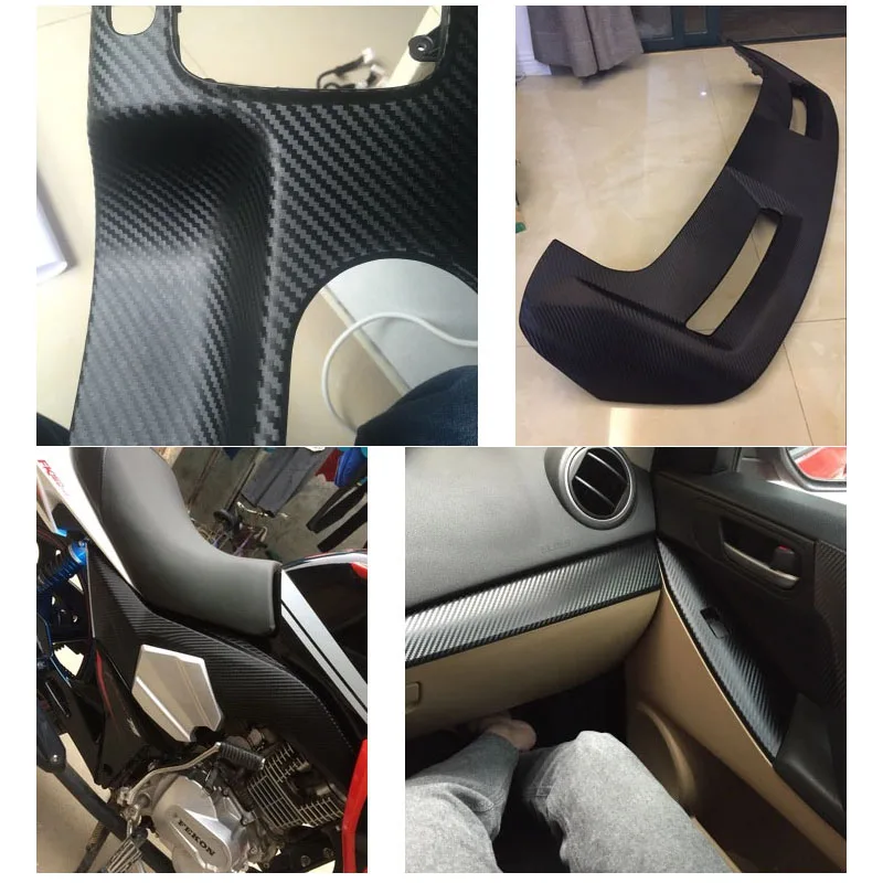 Автомобильная виниловая пленка из углеродного волокна 300 см х 30 3D