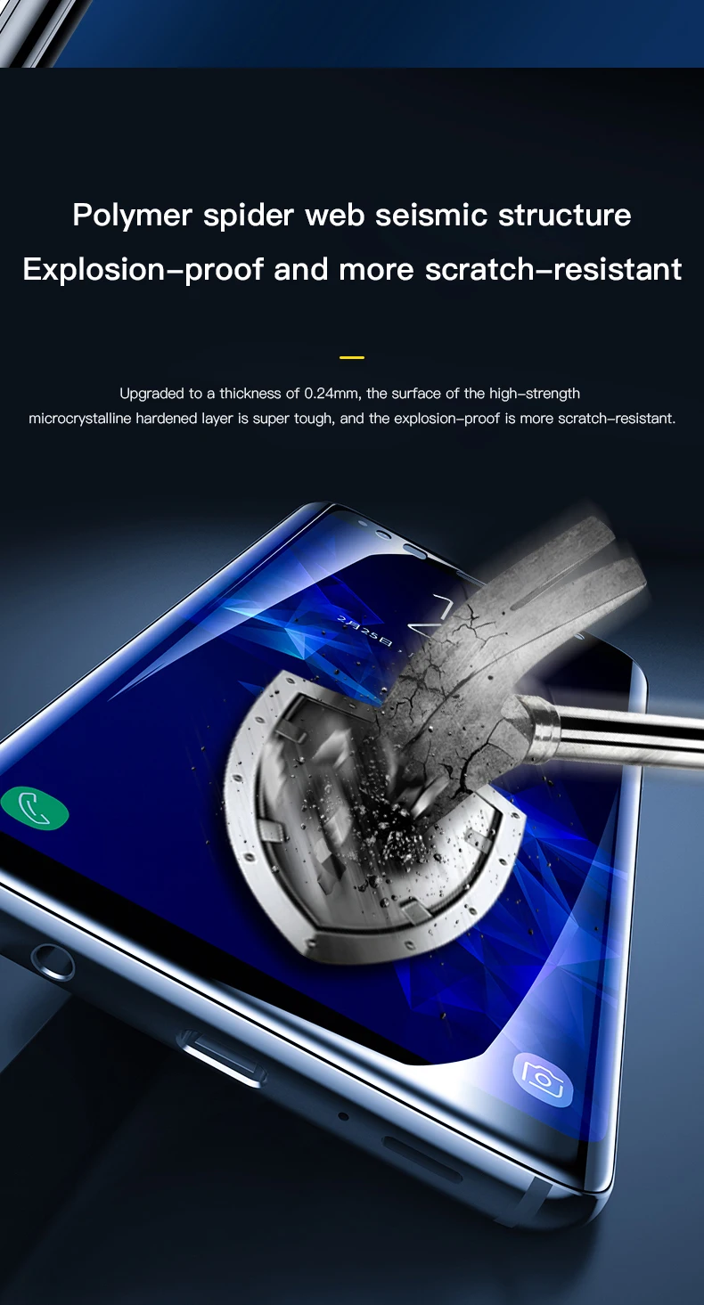 Закаленное стекло пленка для samsung Galaxy Note 9 8 S9 S8 S10 e 5G Plus S7 Edge 9D полное покрытие Защита экрана для samsung A7 A8 A9